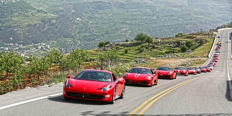 Ferrari Owners Club Ride to Zaarour